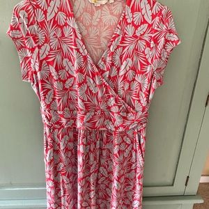 Womens Cotton Vneck Dress with Pockets size 10P